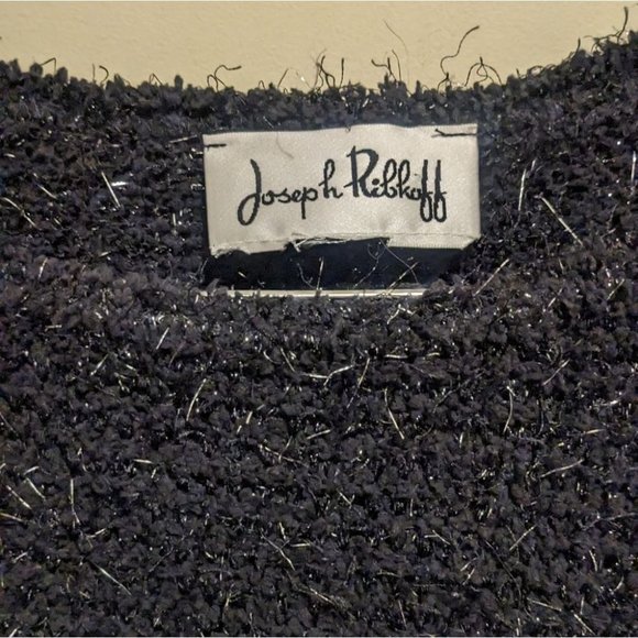 Joseph Ripkoff Fluffy  Knit Sweater Silver details - Picture 3 of 7